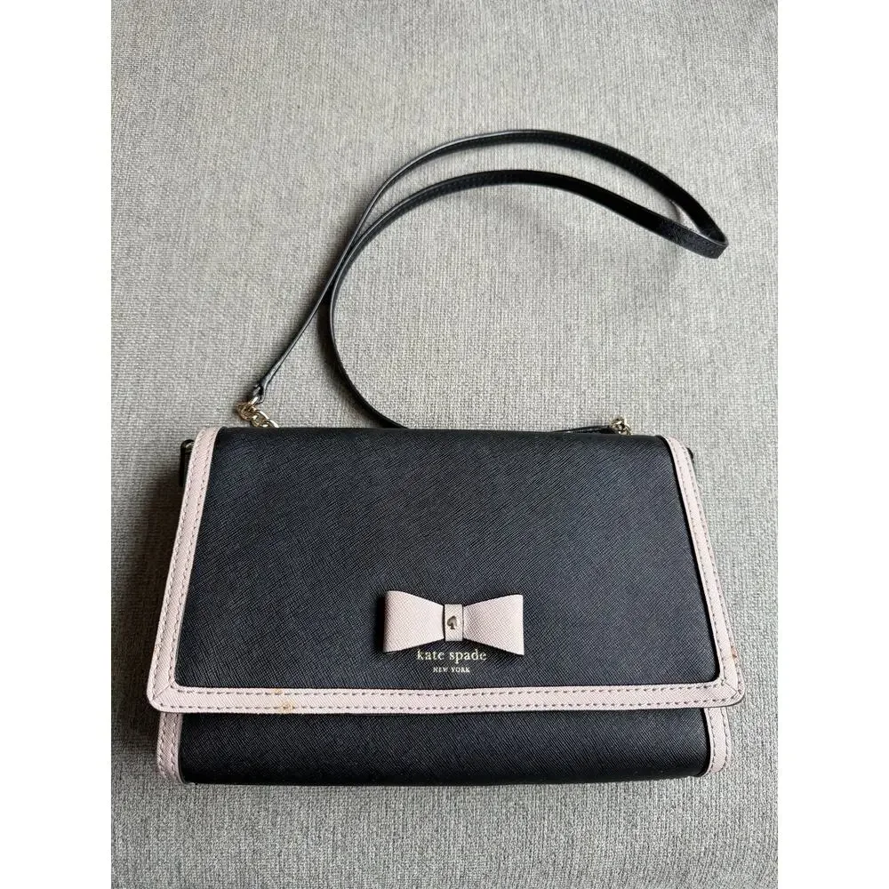 Kate Spade Hazel Court Alek Crossbody Bag Black Pink